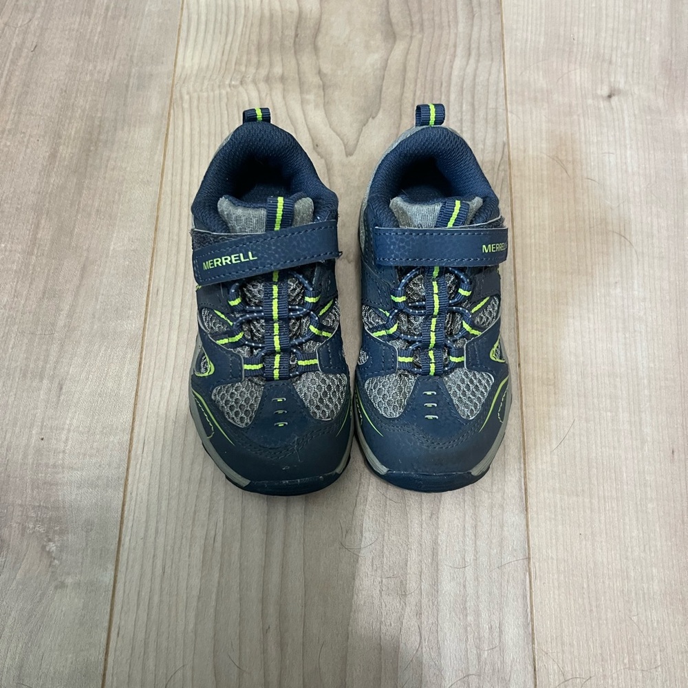 Merrell Toddler Navy and Green Shoes
